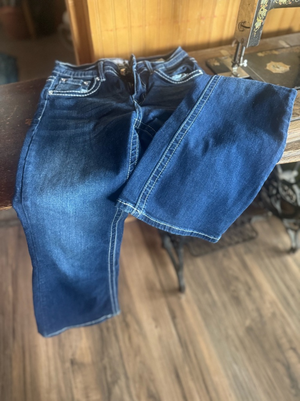 BAMBOO women’s Deep Blue Bootcut oJeans